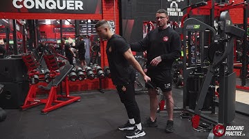 D HANDLE LOW CABLE DRAG CURL - FACING AWAY