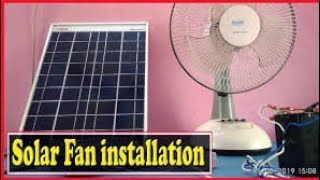 How to convert AC fan into dc solar fan / bijali wala pankha battery per chalne /