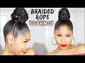 NUBIAN BRAIDED ROPE TOPKNOT ➟ tutorial