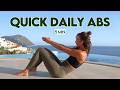 5 Min Daily Abs Workout | Quick Pilates Burn at Home