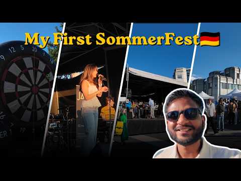 My First German University Summer Fest 🇩🇪 | Student Life in Germany, Food, Music & Fun 🎉