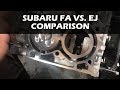 Subaru FA vs. EJ Comparison