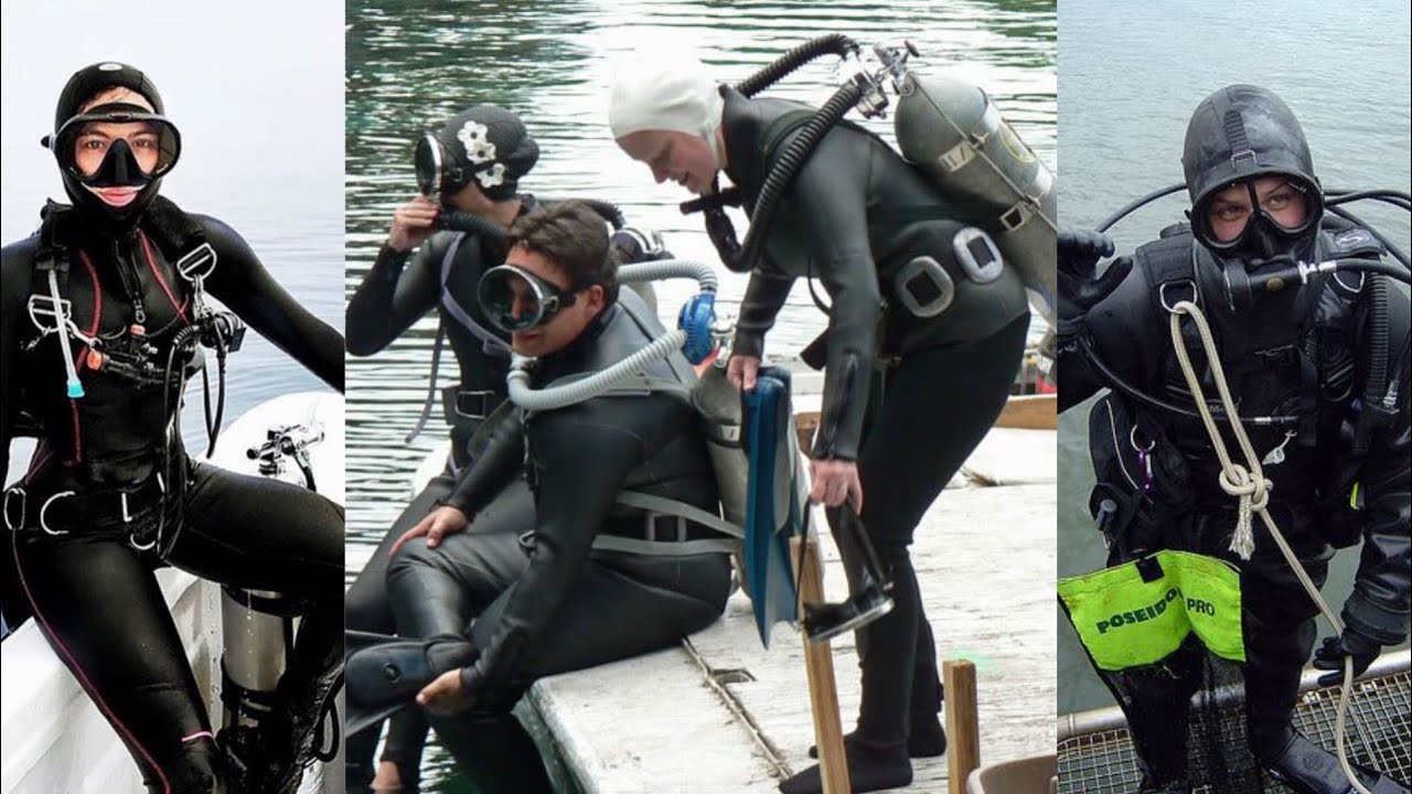 Very historical and beautiful leather latex diving dresses designs