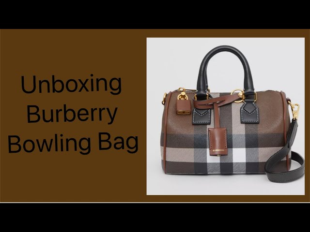 Burberry Check Medium Bowling Bag