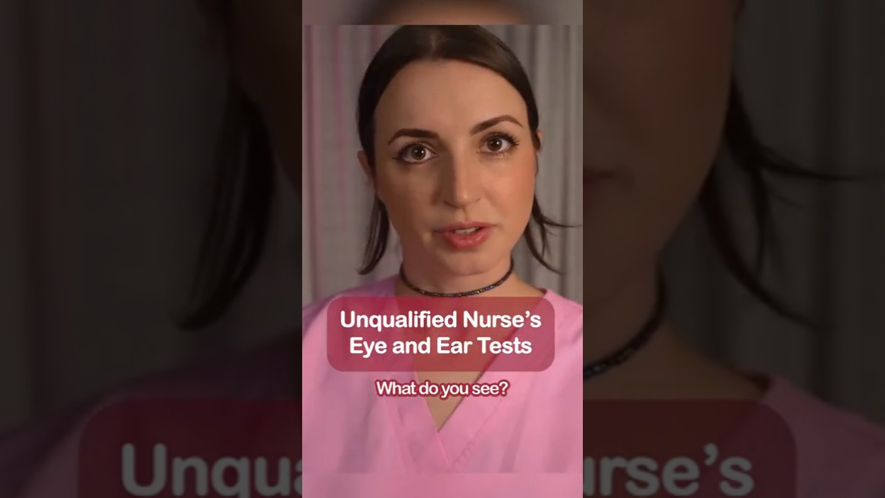 ASMR - Unqualified Nurse's Sight & Hearing Tests #shorts