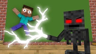 Школа монстров: Увядший скелет стал злодеем - RIP всех монстров - Печальная анимация Minecraft