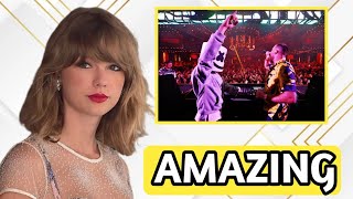 Taylor Swift's Cringe Response To Travis Kelce Singing On Stage Explained By Lip Reader