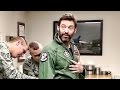 Hugh Jackman "Wolverine" Flies In An F-16 Fighting Falcon