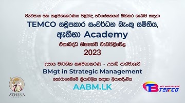 BMgt in Strategic Management - Athena Academy