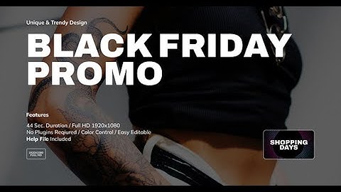 Black Friday Promo | After Effects template - Envato elements