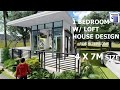 4 X 7M BUILDING SIZE /LOFT HOUSE DESIGN for 6 persons