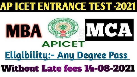 AP ICET 2021 – Apply Online for AP Integrated Common Entrance Test-2021