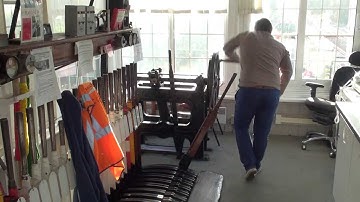 UK - 70013 passes Scopwick Signal Box in its last 4 months, 7-12-13