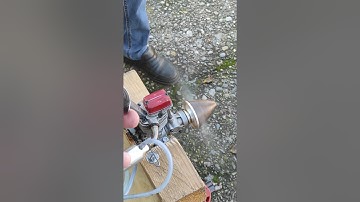 Bench test of an old OS Engine FS-40 Surpass after the restoration made by Walter