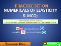Lecture 20. Elasticity problems and solutions#MCQs #Numerical #Easiest way to solve the problems