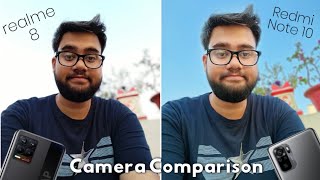 Realme 8 vs Redmi Note 10 Camera Comparison | 48MP vs 64MP  RIP REALME 8!