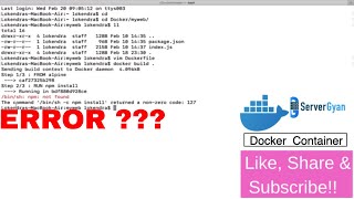 Dockerfile for NodeJs Project | How to build docker file for NodeJs app