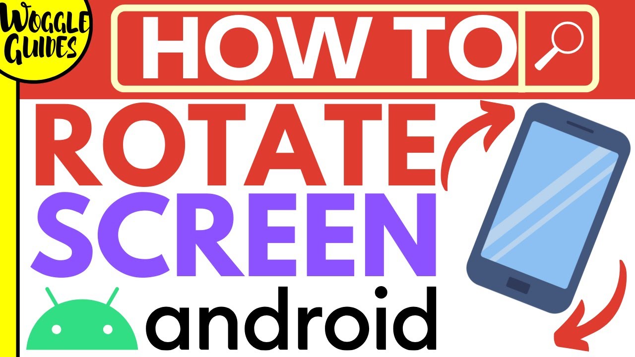 Rotate screen in Android - YouTube