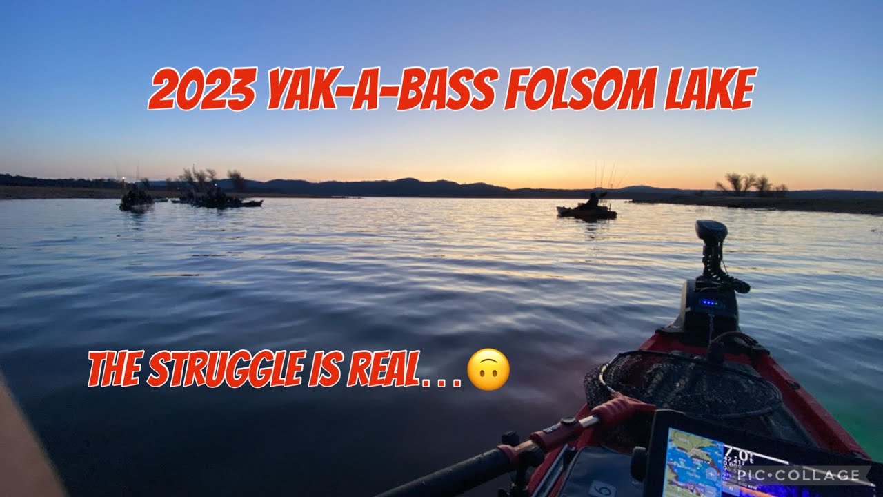 The Struggle is Real.... YakaBass Folsom Lake Kayak Bass Fishing