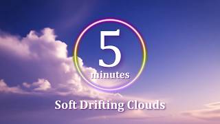 ⏳ 5 Minute Timer | Relaxing Clouds with Calming Music & Gentle Alarm screenshot 3