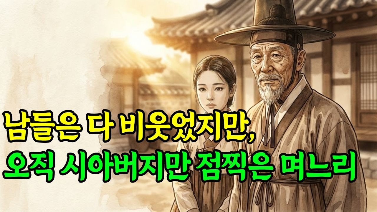 남들은 전부 비웃던 며느리, 하지만 시아버지만은 다르게 봤다.|야담 |민담 |전설 |설화 |옛날이야기 |수면동화 |