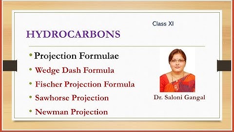 Projection formula// Interconversion of Wedge Dash, Fisher, Newman , Sawhorse // Dr. Saloni Gangal