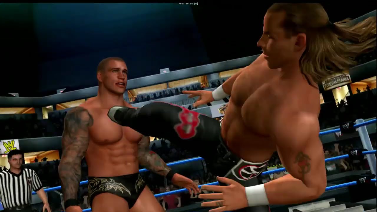 The Golden Days of WWE Games –  Shawn Michaels vs Randy Orton TLC | SVR 2010 Gameplay