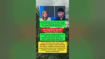 saaih halilintar atlet golf berprestasi tapi terhalang oleh negara sendiri #saaihhalilintar