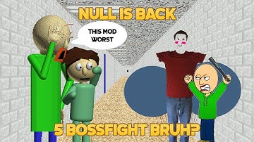 5 bossfight in One Game?! | Null Is Back [Baldi