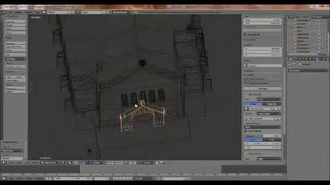 Timelapse Modeling of a Church in Blender