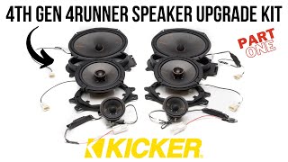 Kicker 6 Speaker Plug & Play Upgrade Bundle Install (Part One) | 2003  2009 Toyota 4Runner