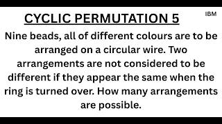 CYCLIC PERMUTATIONS 5