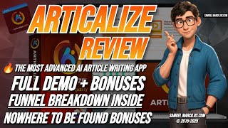 Articalize Review & Bonuses: In-Depth Walkthrough + Demo + OTO 🔵 ARTICALIZE AI Review [12 Sources]