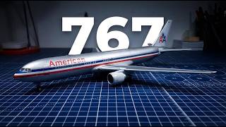 Boeing 767  Model Build  American Airlines Bare Metal Ry  1144  Revell