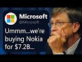 How Microsoft Got Blackmailed Into Buying Nokia