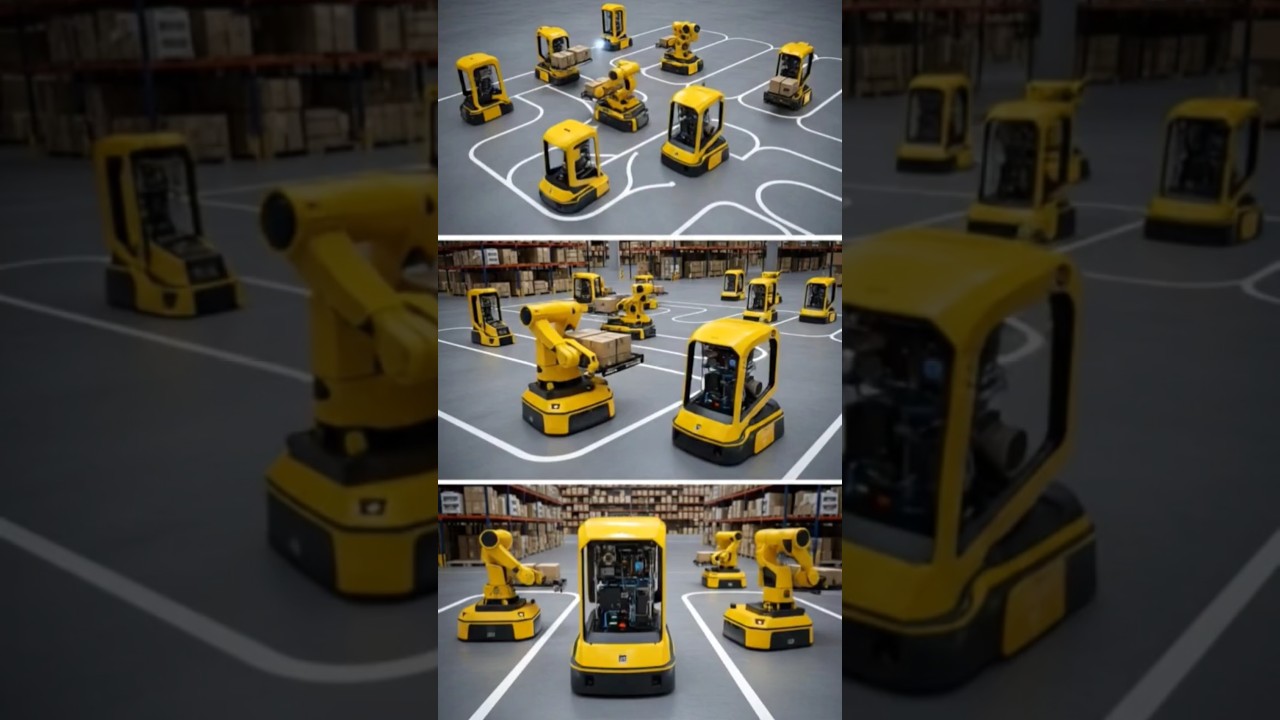 AI Swarm Robots Running a Warehouse Alone 😨