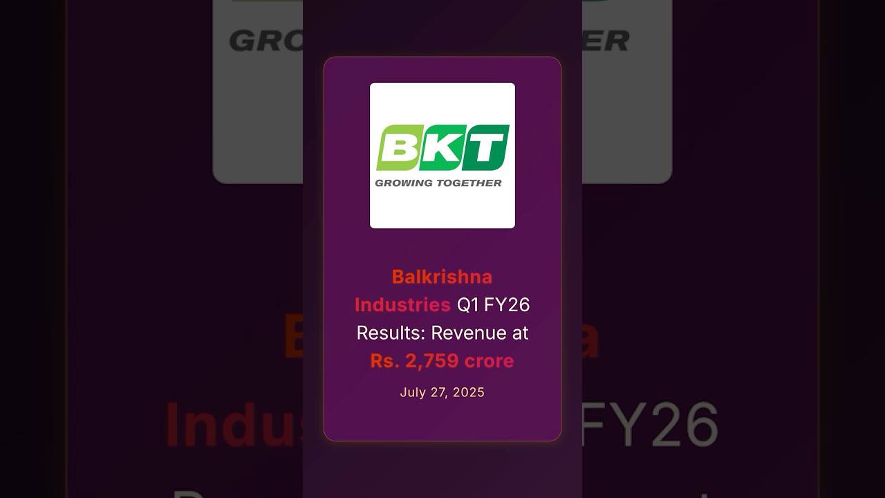 Balkrishna Industries Q1 FY26 Results: Revenue Rises to ₹2,759 Cr, Ambitious Growth Plans Ahead