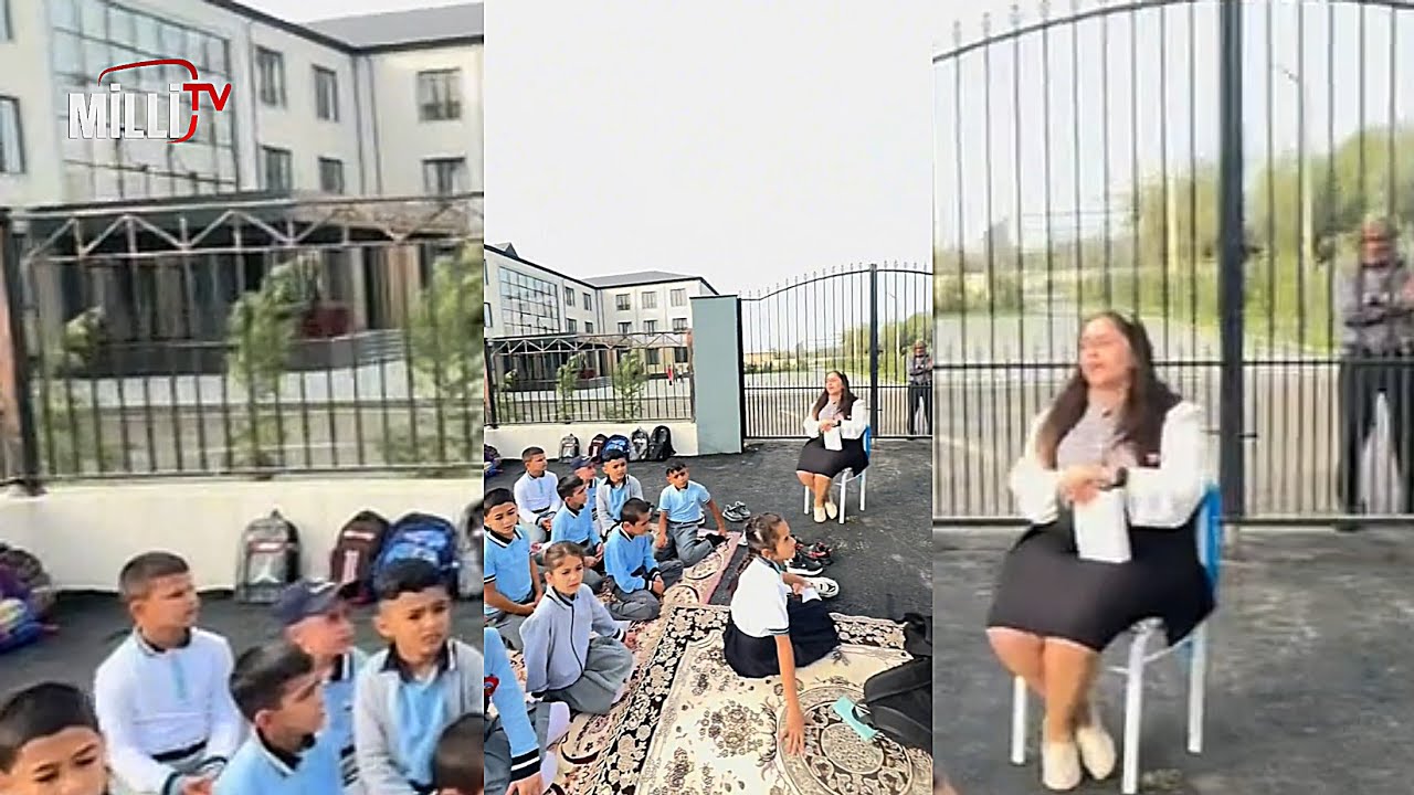 İmişli rayonu Aranlı kəndində nə baş verir? şagirdlər niyə yolda oturublar