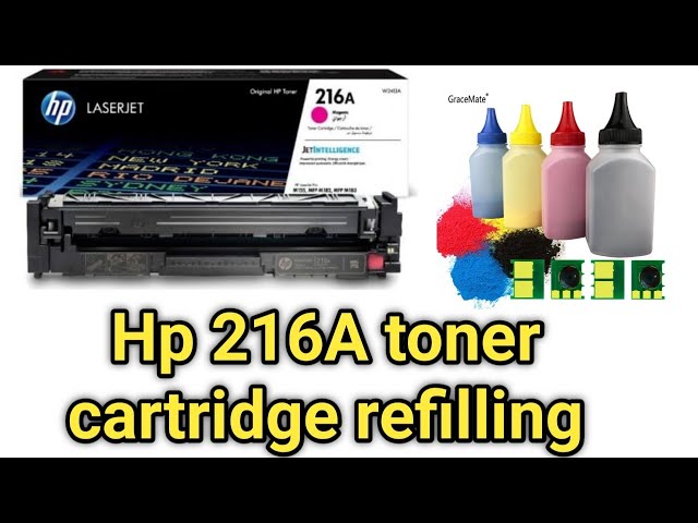 215A 216A Toner cartridge refill/reuse/recycling.HP Color LaserJet Pro  M155nw M183fdw W2410A printar 