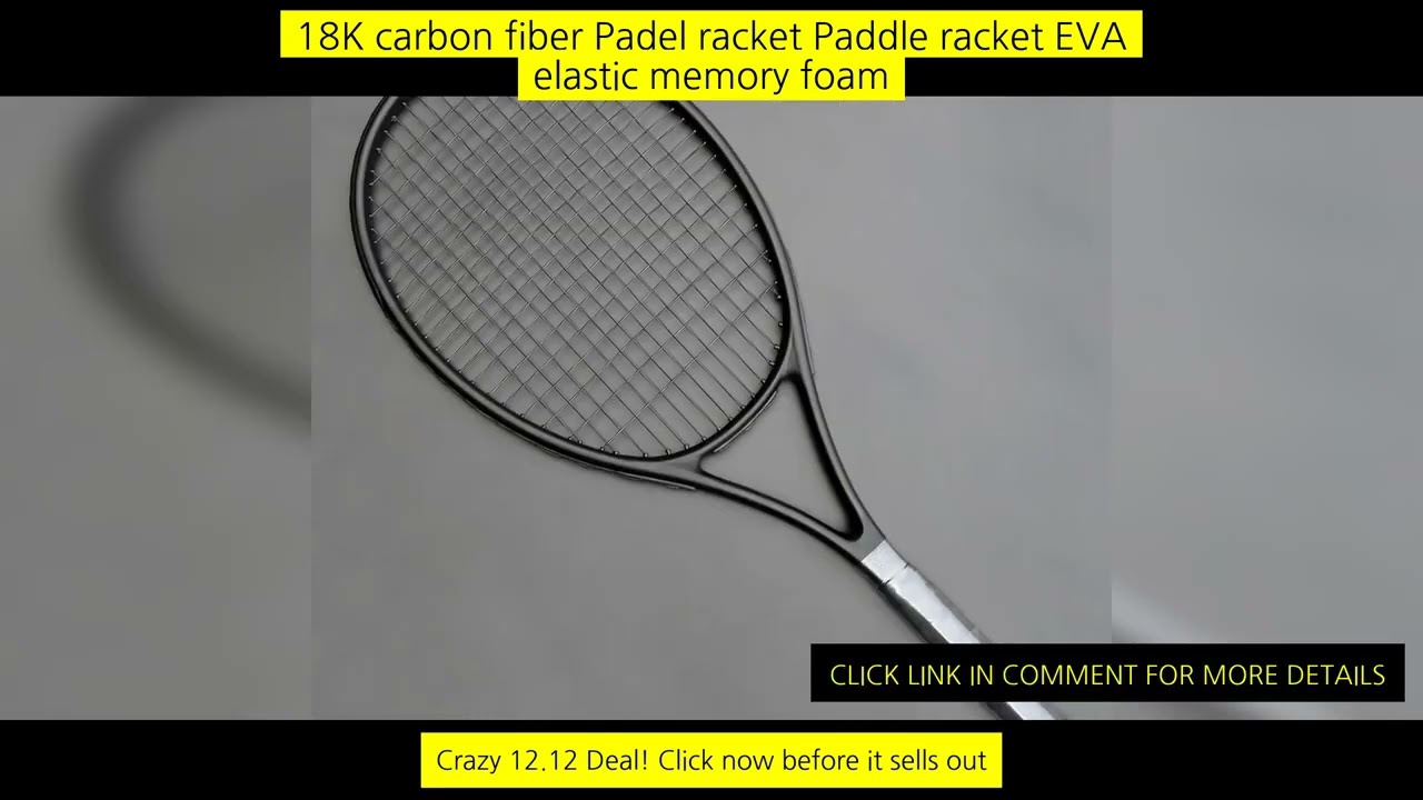 40-55 Lbs Ultralight Black Tennis Rackets Carbon Raqueta Tenis Padel Racket