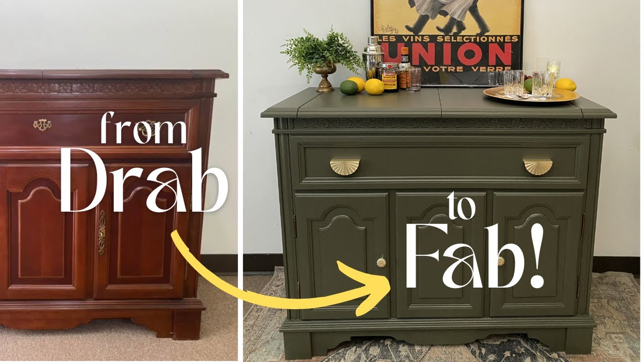 Buffet Restyling Restyling a Buffet into a Stylish Beverage Bar - YouTube
