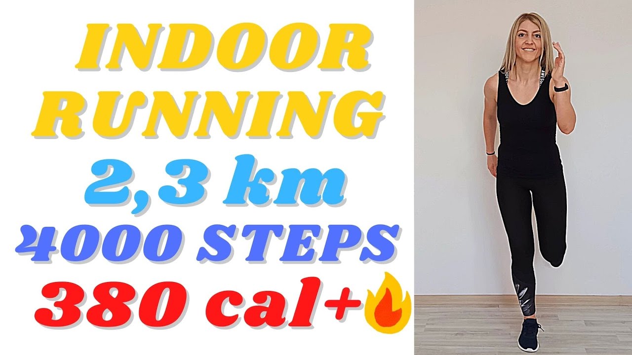 35 min Indoor Running Workout Run in Place Workout  At Home Jogging Cardio Workout