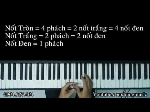 Video Bài 1- Hướng dẫn học Piano cơ bản - Nốt tròn | Nốt... - youtube