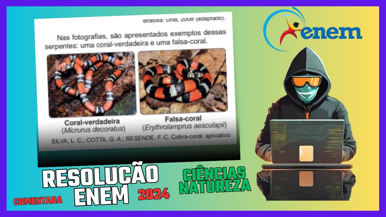 ENEM 2024 - O Cerrado e a Amazônia abrigam grande número de serpentes ...