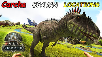 ARK Fjordur | BEST Carcharodontosaurus Spawn LOCATIONS