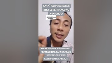 Nama tebu ireng terbawa bawa gara gara sahara