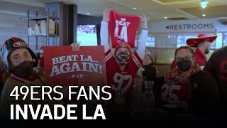 49ers Fans Arrive in LA Ahead of NFC Title Game Against Rams screenshot 4