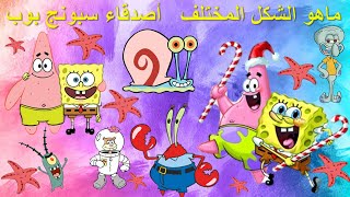 SpongeBob Friends | Spot the difference | أصدقاء سبونج بوب?? | ماهو الشكل المختلف
