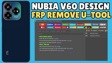 ZTE Nubia V60 Design FRP Bypass With Unlock Tool Guide 2025