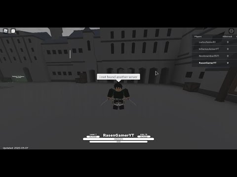 Roblox Attack Ontitan Roleplay S1 Helping Eren Youtube - black eren roblox